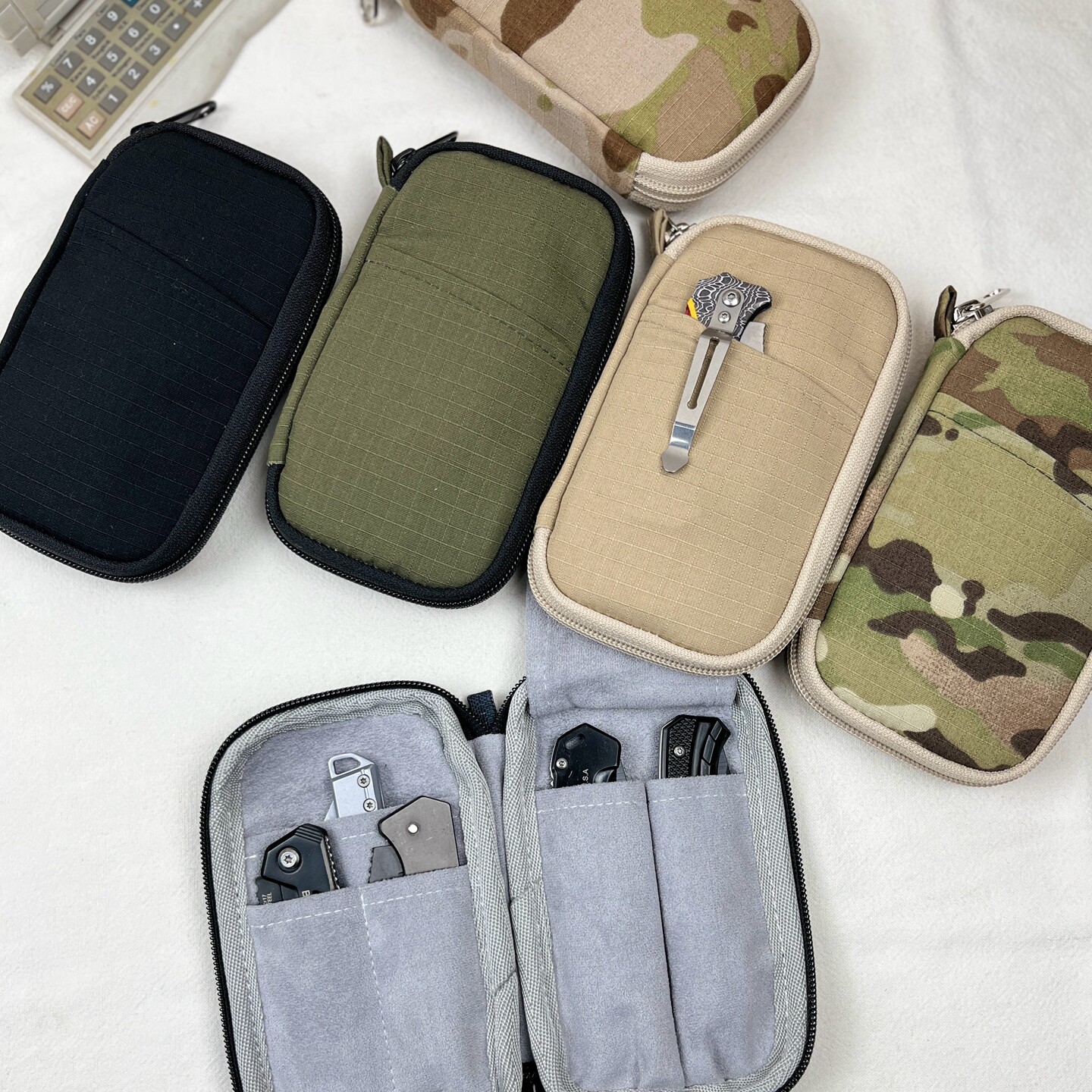 Edc Carry Case - Handmade Fabric Pen Case Knife Pouch