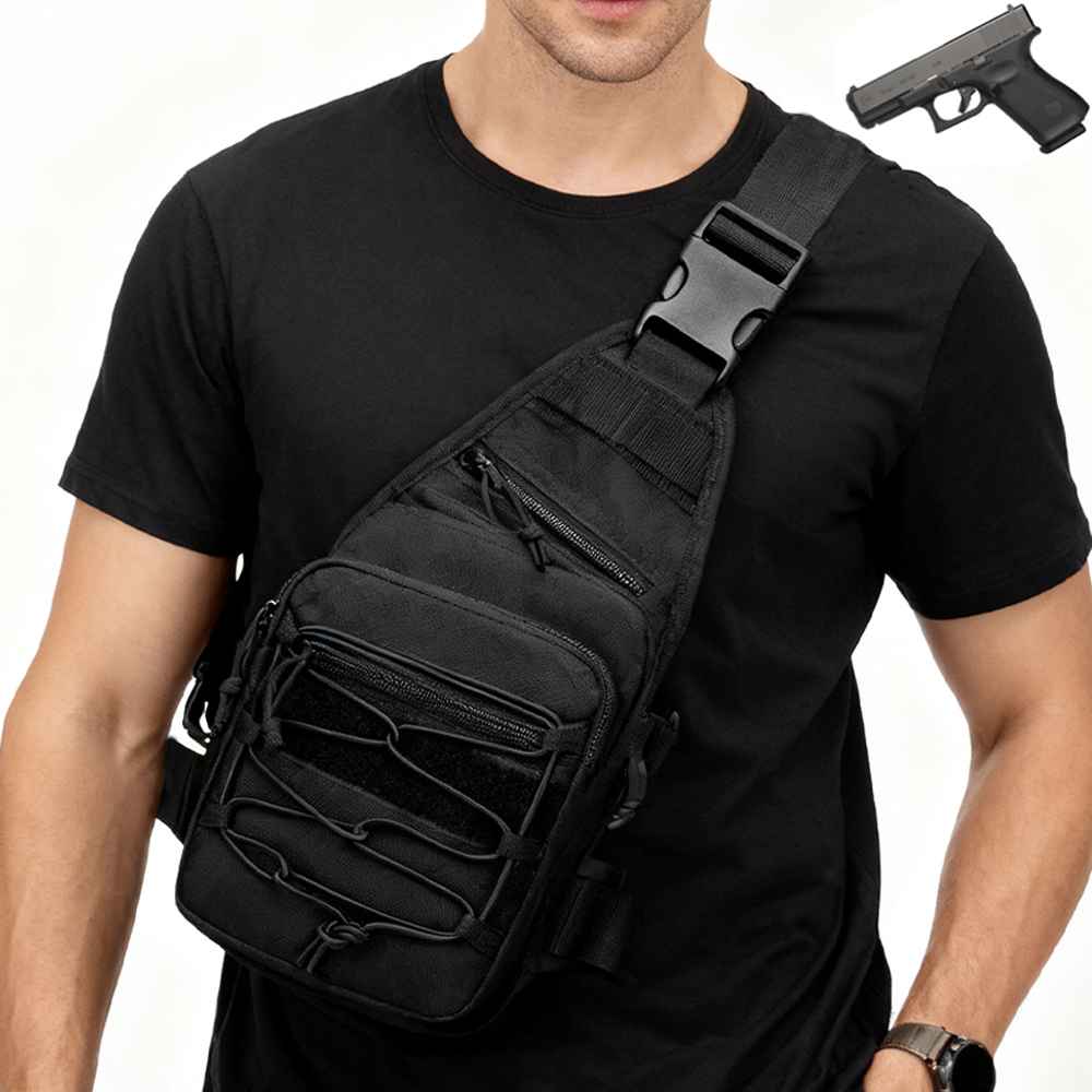 Edc Concealed Carry Sling Bag - Tactical Gun Bag EDC Shoulder Bag