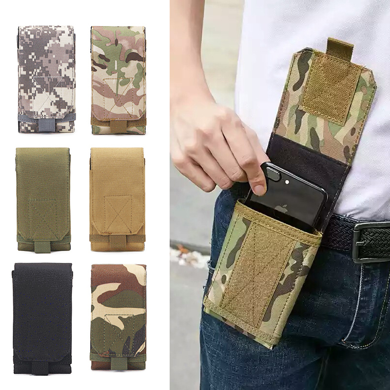 Edc Carry Belt Pouch - 6 Inch Tactical Camo Cell Phone