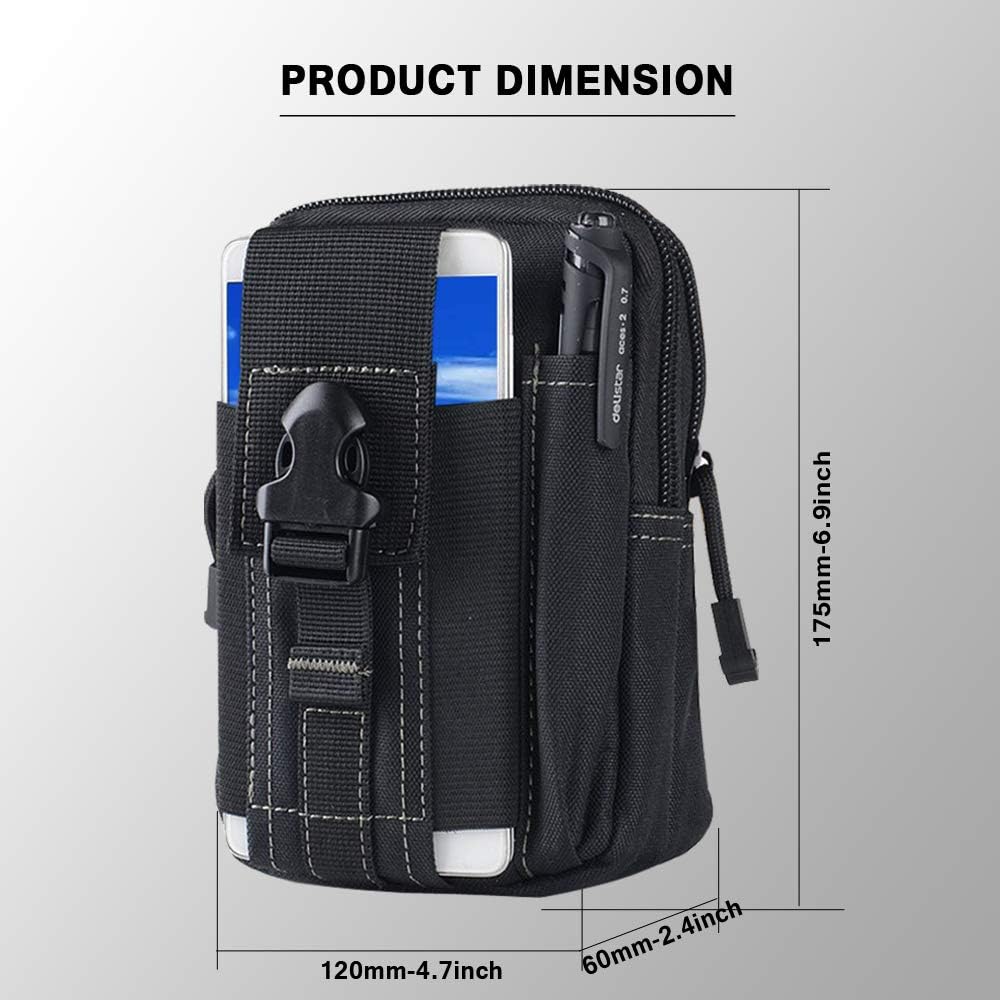 Tactical Molle Belt Pouch Mili - đánh giá và giá Edc Carry Pouch