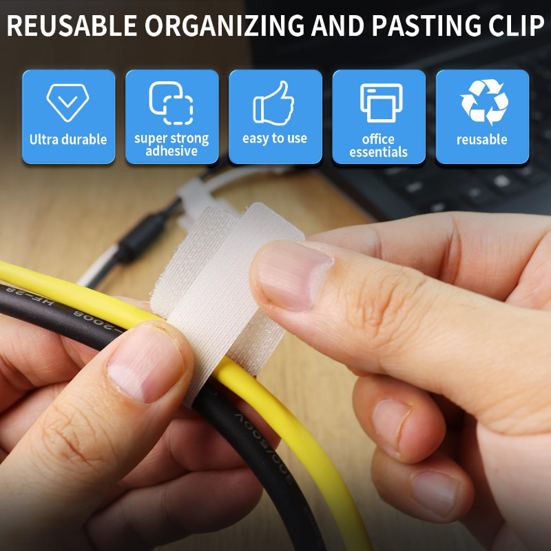 10pcs Self Adhesive Reusable H - đánh giá và giá Gear Tie Reusable
