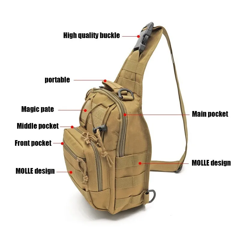 Military Tactical Sling Backpa - đánh giá và giá Edc Concealed Carry Sling Bag