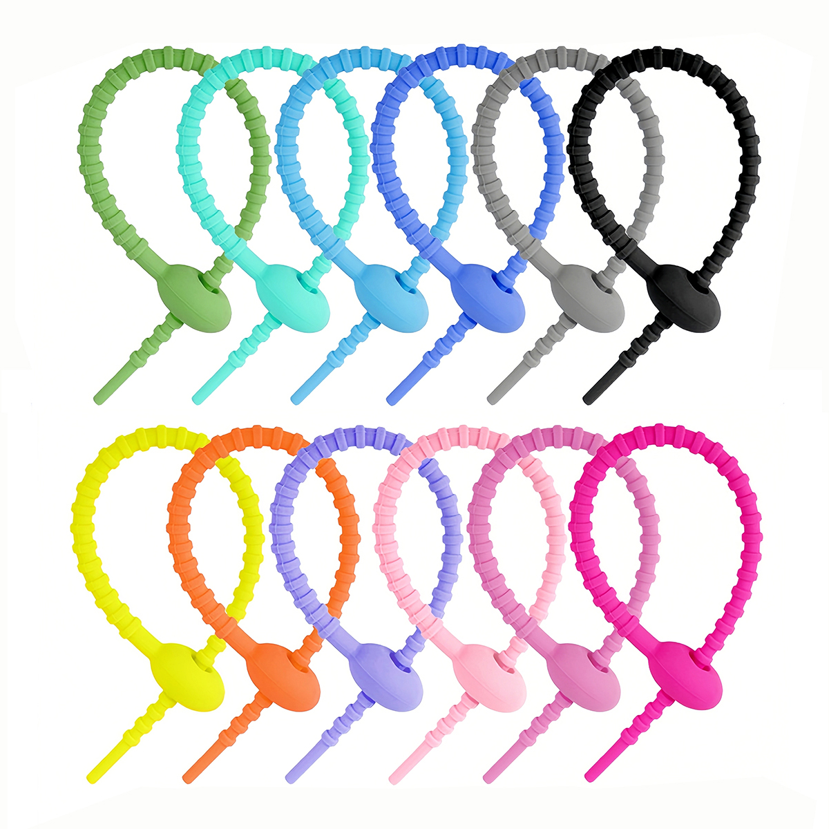 5/10PCS Silicone Reusable Bag  - đánh giá và giá Gear Tie Reusable