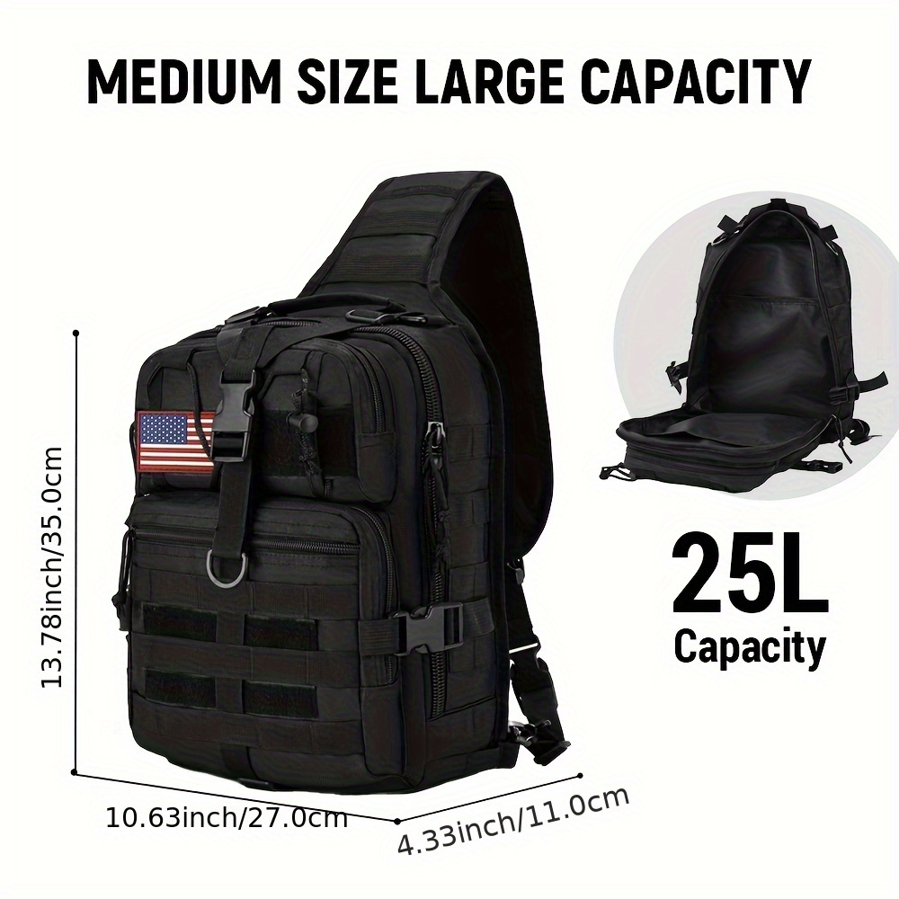 1pc 6.6gal Tactical Sling Back - đánh giá và giá Edc Gear Every Day Carry
