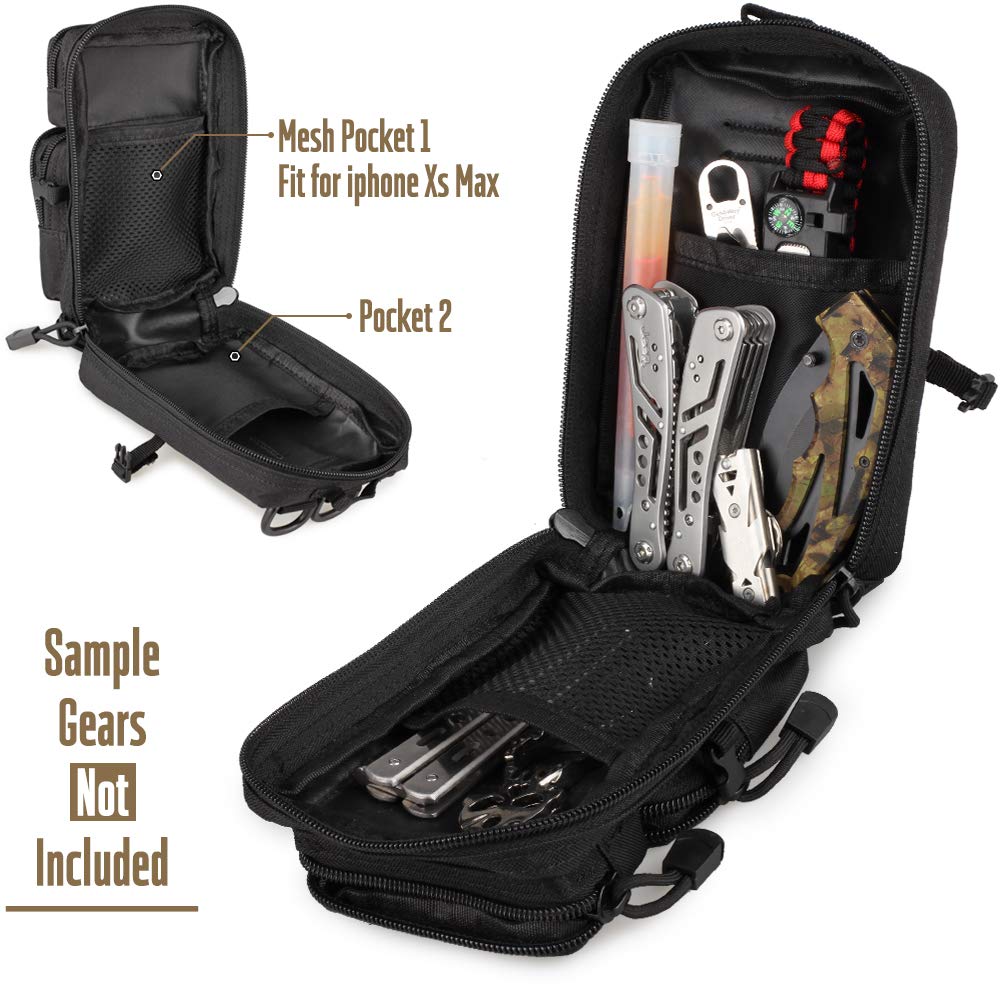 Tactical Molle Utility Pouch,  - đánh giá và giá Edc Carry Belt Pouch