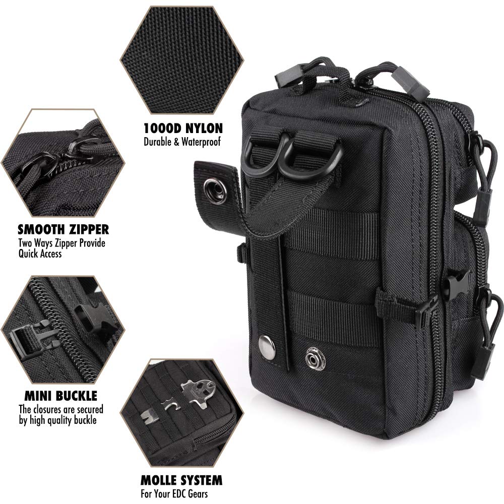 Tactical Molle Utility Pouch,  - đánh giá và giá Edc Carry Belt Pouch
