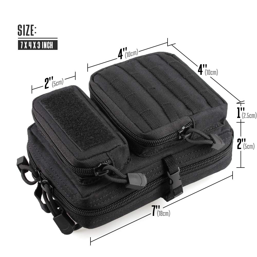 Tactical Molle Utility Pouch,  - đánh giá và giá Edc Carry Belt Pouch