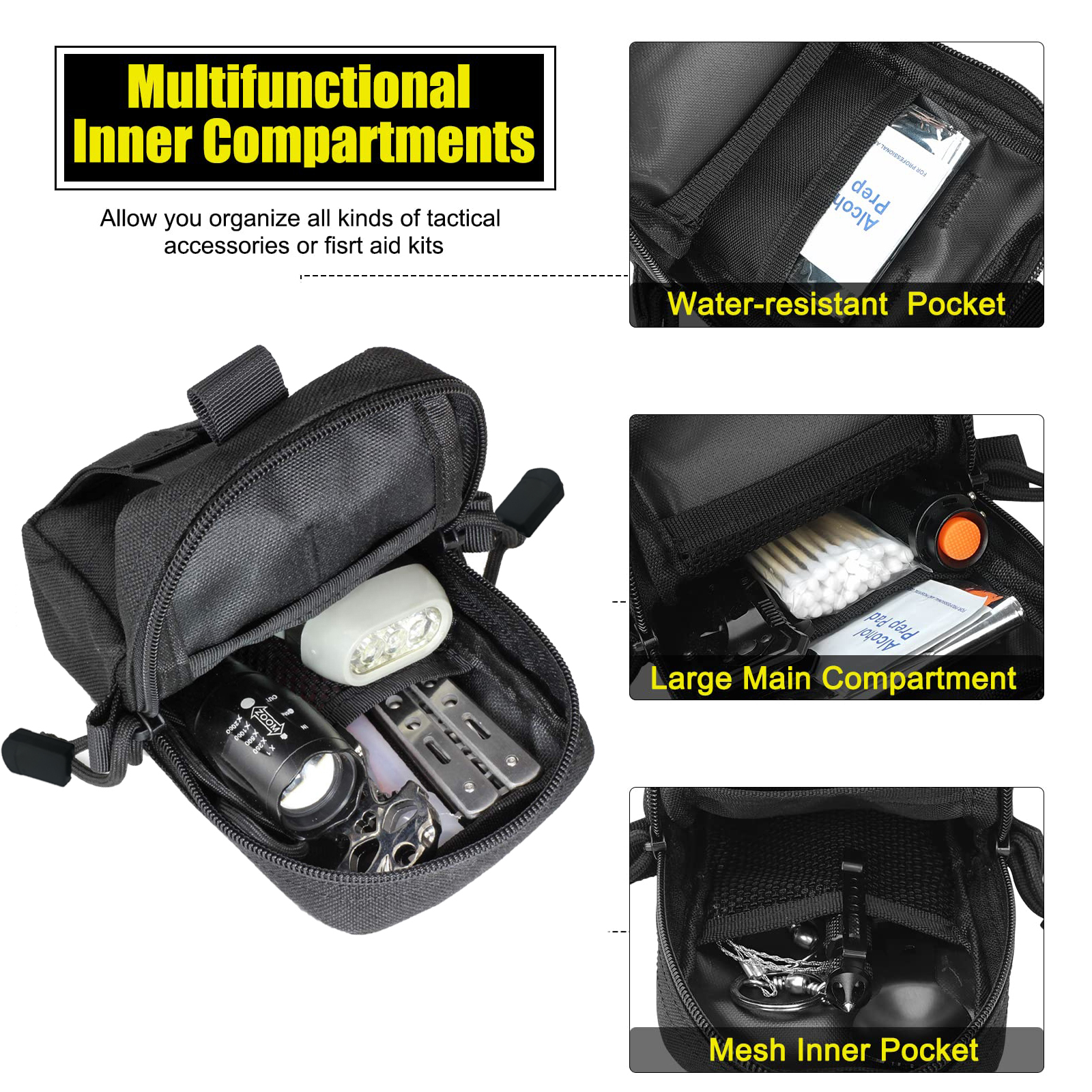 Tactical Molle Pouch Waist Bag - đánh giá và giá Edc Carry Belt Pouch