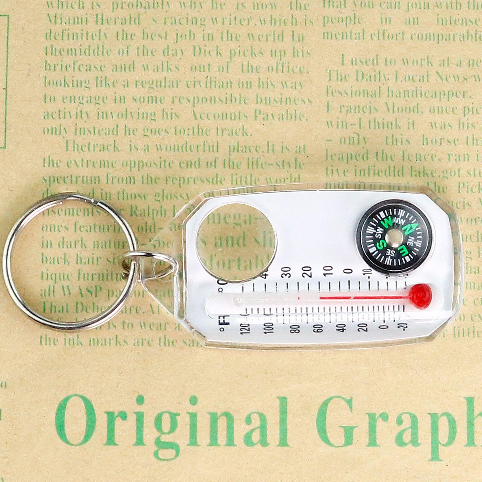 Multifunction Mini Keychain Ca - đánh giá và giá Compass Keychain Mini