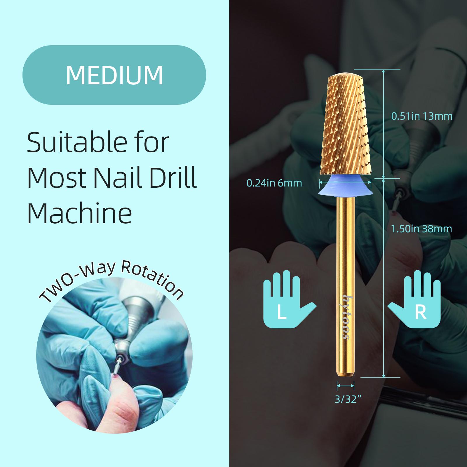 HYTOOS Titanium Safety Tapered - đánh giá và giá Nail File Titanium