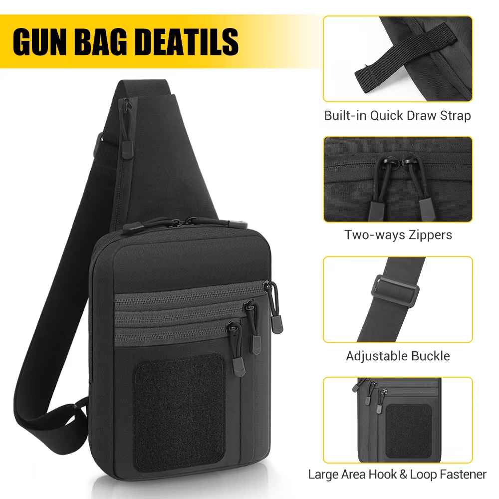 Tactical Gun Bag Concealed Car - đánh giá và giá Edc Concealed Carry Sling Bag