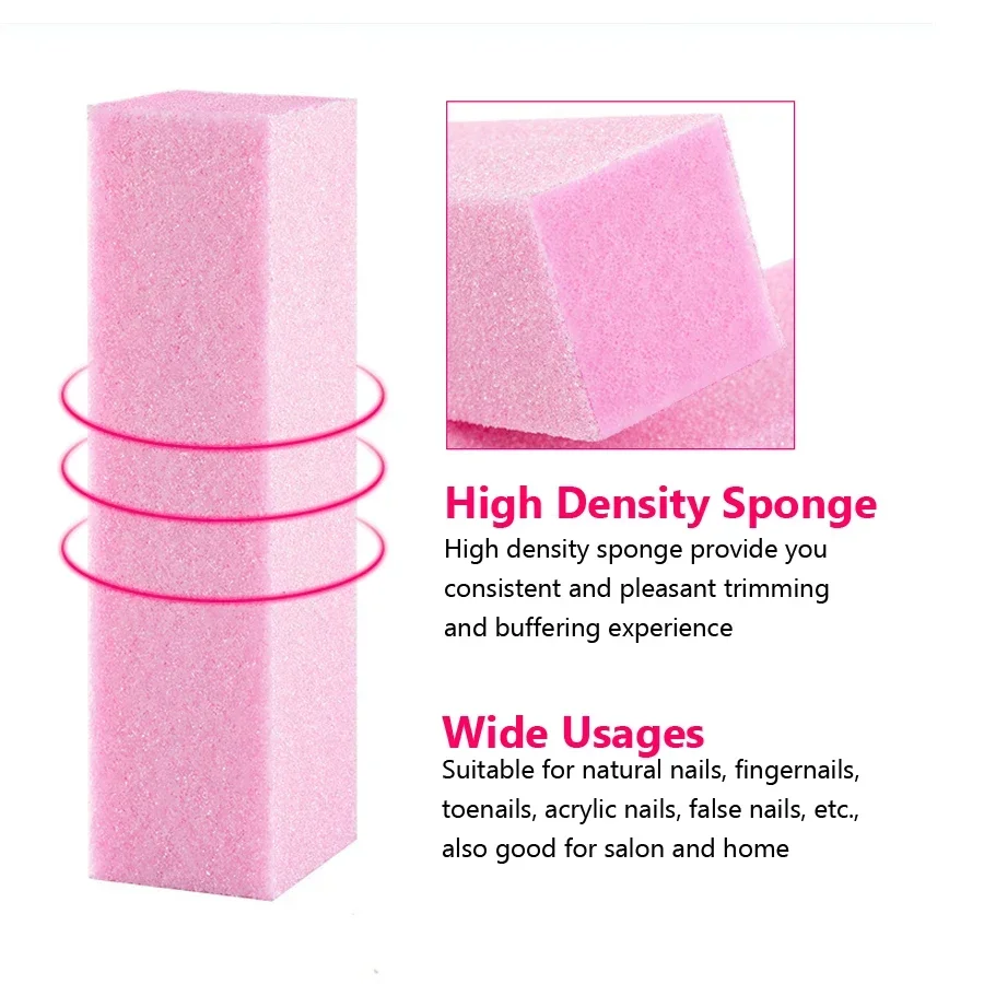 2Pcs Nail Buffer Blocks 4-Side - đánh giá và giá Nail File Titanium
