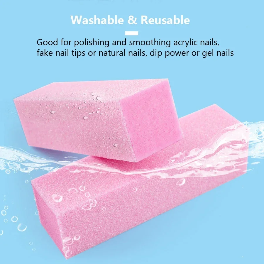 2Pcs Nail Buffer Blocks 4-Side - đánh giá và giá Nail File Titanium
