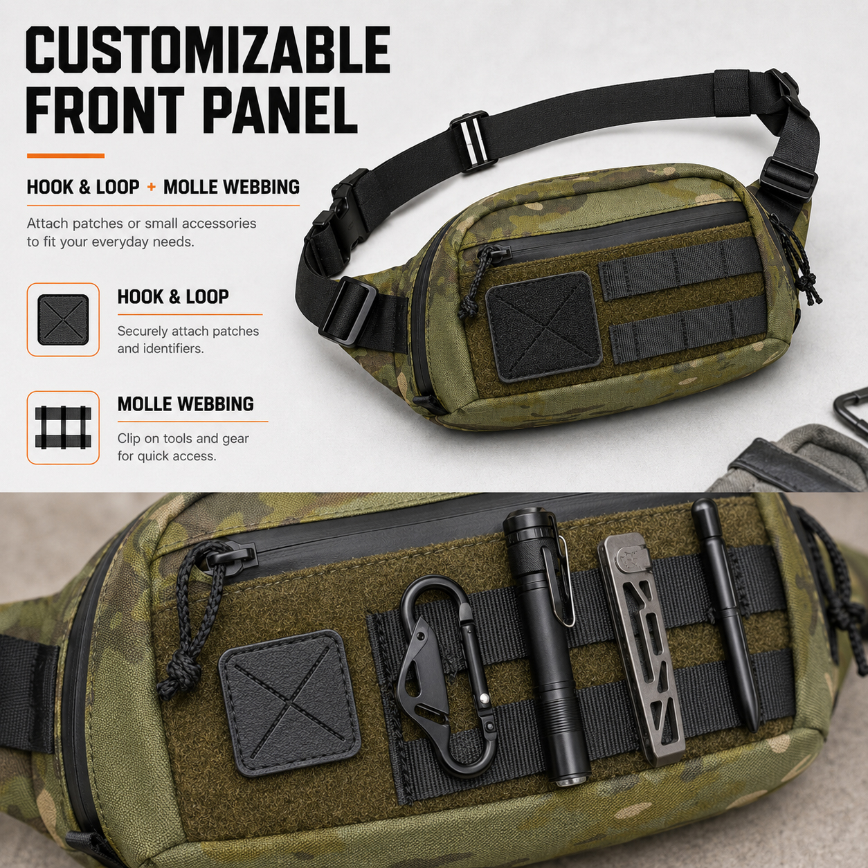 Tactical Waist Bag EDC Sling P - đánh giá và giá Edc Concealed Carry Sling Bag