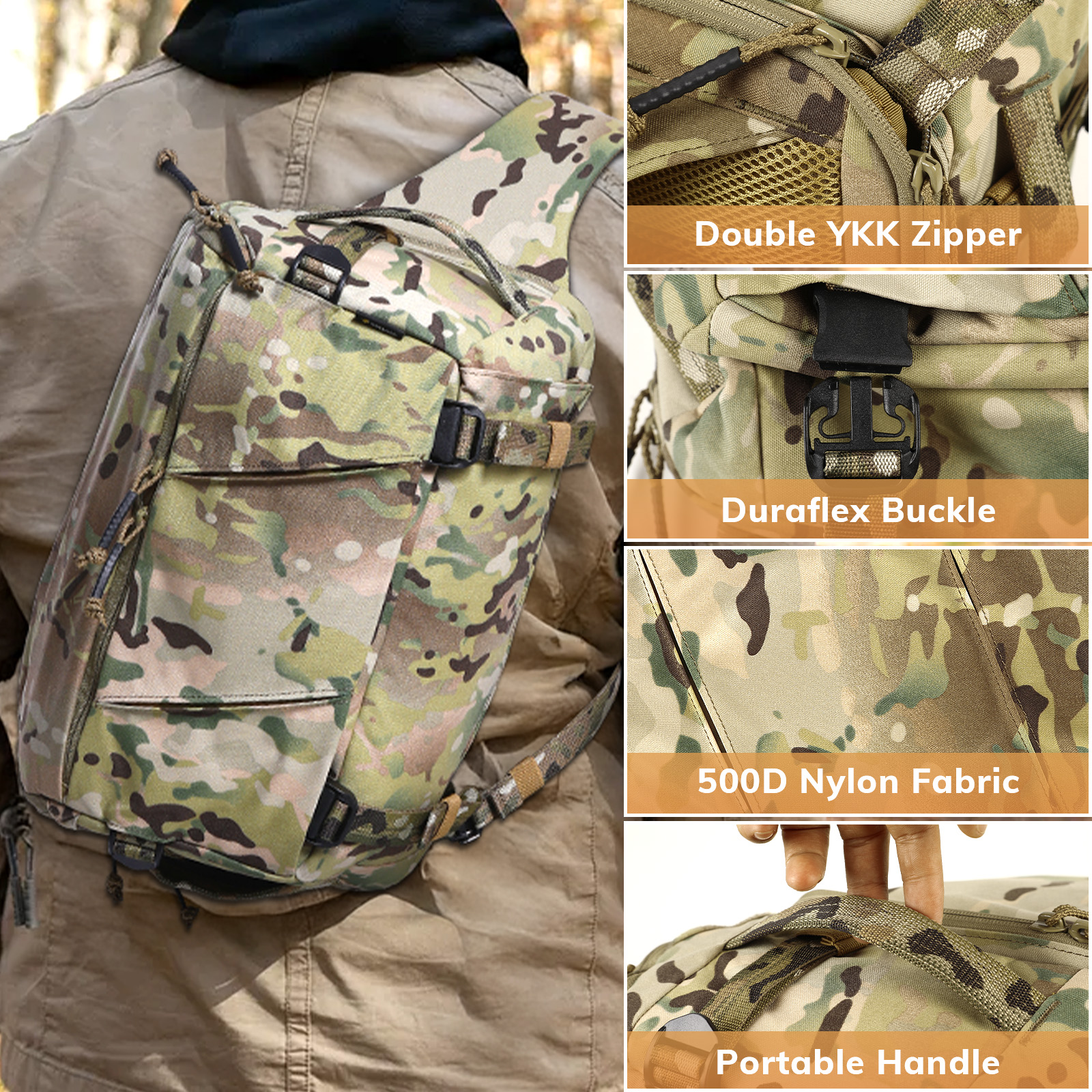 VOTAGOO 13L Tactical Sling Bag - đánh giá và giá Edc Concealed Carry Sling Bag