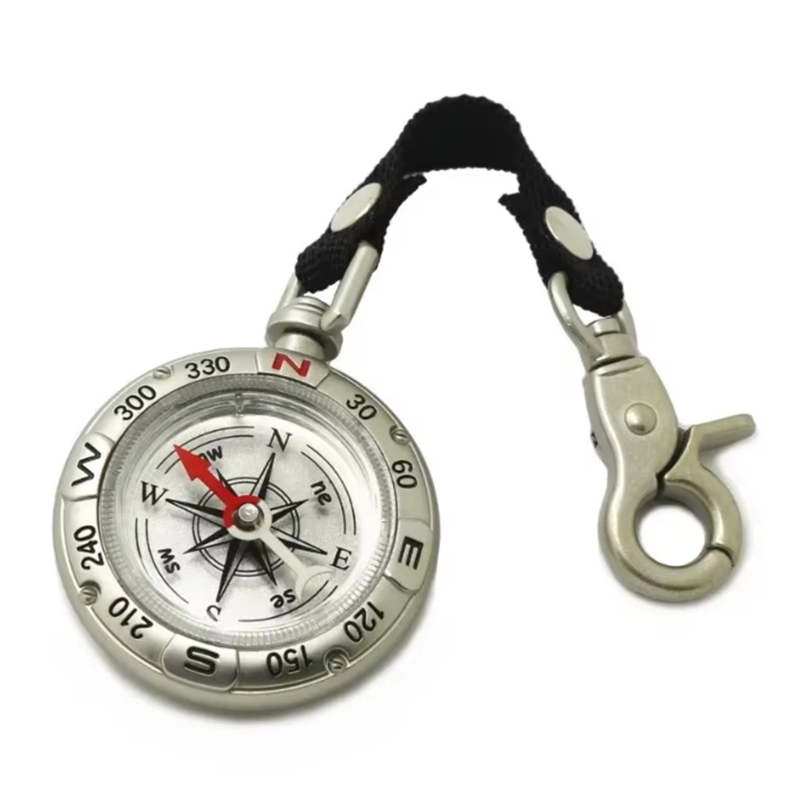 Mini Compass With Lanyard Key  - đánh giá và giá Compass Keychain Mini