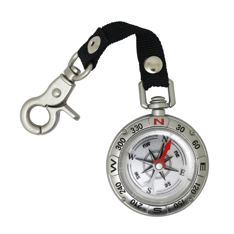 Mini Compass With Lanyard Key  - đánh giá và giá Compass Keychain Mini