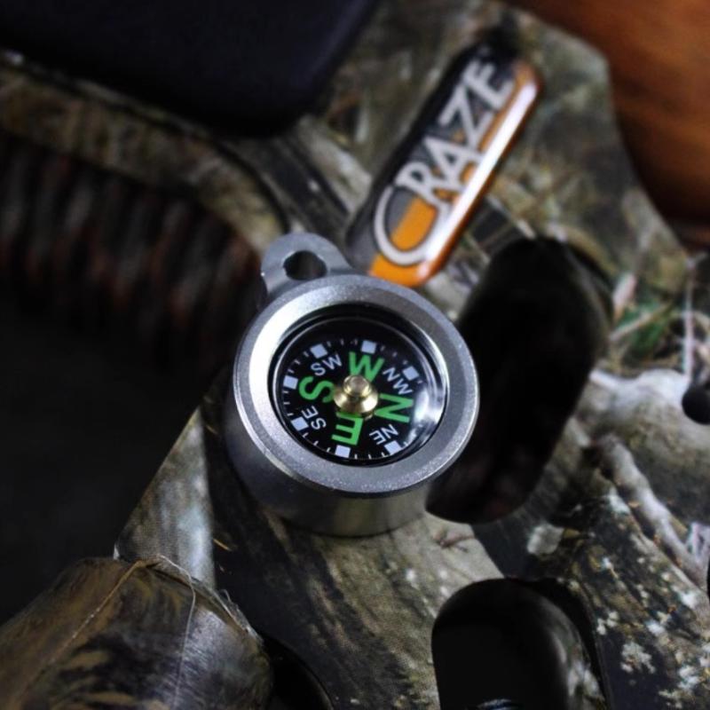 Mini Aluminum Alloy Compass Ke - đánh giá và giá Compass Keychain Mini