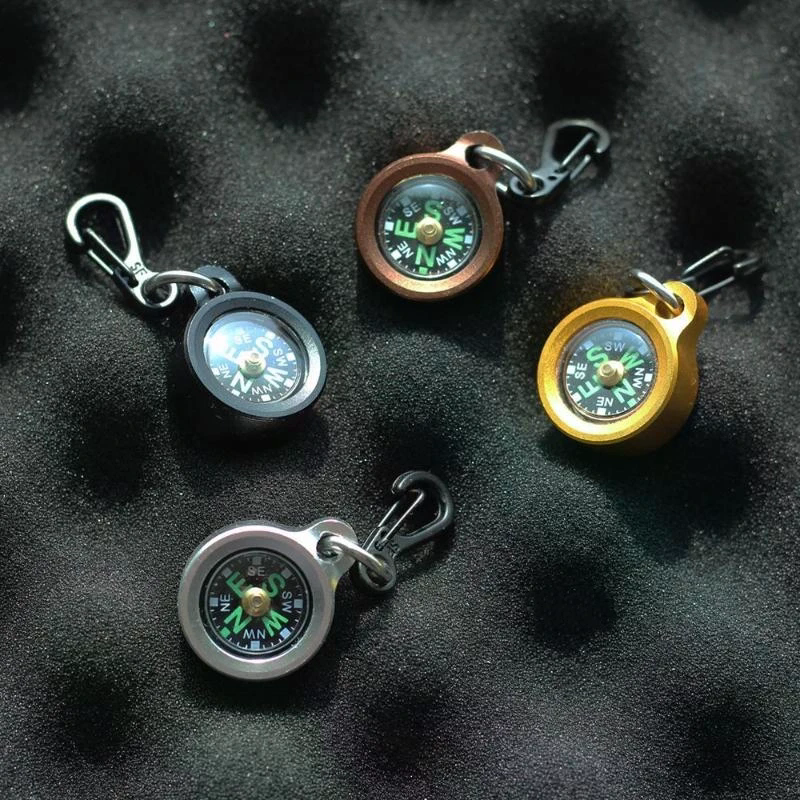 Mini Aluminum Alloy Compass Ke - đánh giá và giá Compass Keychain Mini