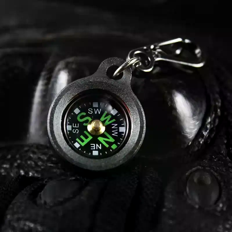 Mini Aluminum Alloy Compass Ke - đánh giá và giá Compass Keychain Mini