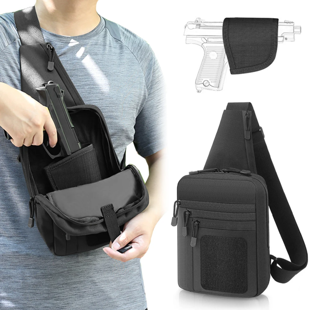 Tactical Pistol Gun Bag Concea - đánh giá và giá Edc Concealed Carry Sling Bag