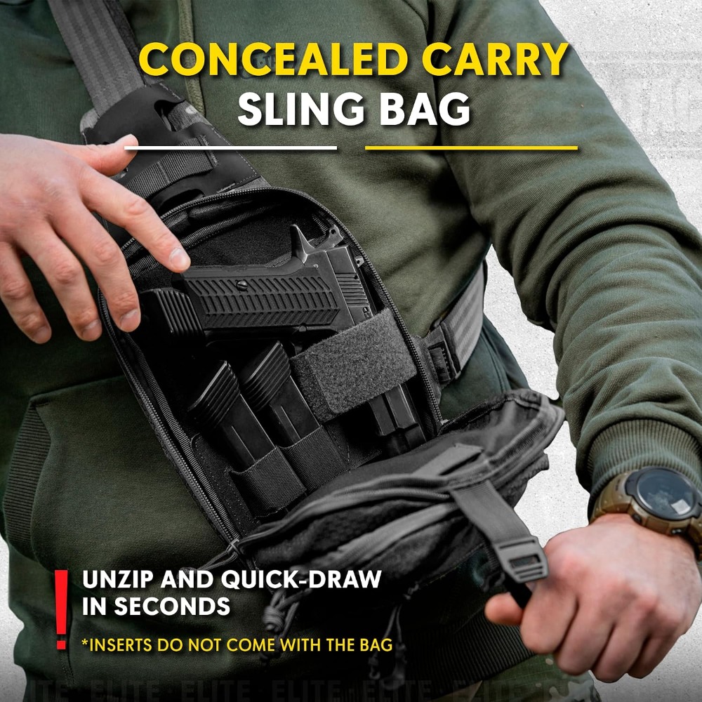 EDC Tactical Sling Bag - Cross - đánh giá và giá Edc Concealed Carry Sling Bag